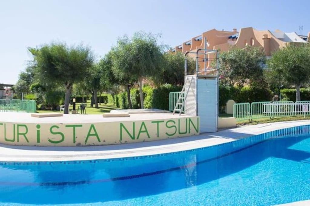 Estudio En Urbanizacion Naturista Con Piscina Junto Al Mar Вера Екстериор снимка